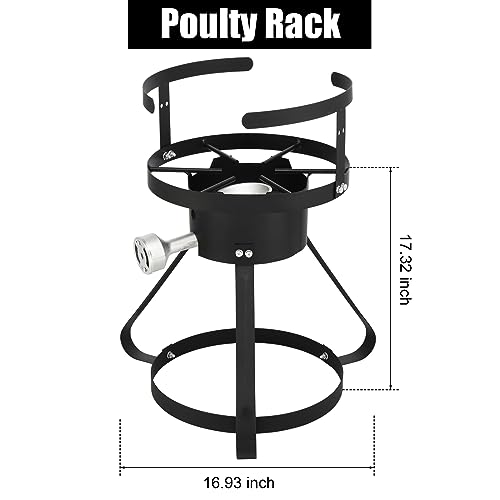 Volowoo 30Qt Turkey Deep Fryer & 10Qt Fish Fryer Kit W/Baskets & Stand thumb #1