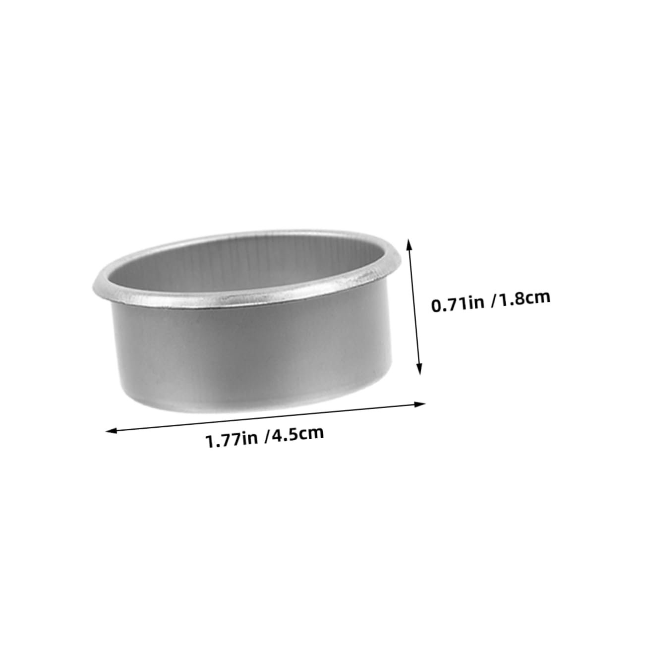 FUNOMOCYA Candle Holder Christmas 10 Pack Silver Metal Empty Candle Cups Tealight Holder Centerpiece Decorative for Home Decor