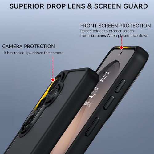 Image of DIZORO Polycarbonate Matte Case Compatible with Samsung S26 Plus 5G Translucent Frosted Hard Back Phone Case Anti-Fingerprint Anti-Slip Shockproof Protective Back Case Cover for Samsung S26 Plus 5G