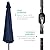Best Choice Products 10ft Solar Polyester LED Lighted Patio Umbrella w/Tilt Adjustment and UV-Resistant Fabric - Navy Blue