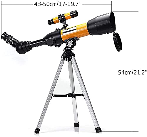 Telescopio astronómico refractor 360x60 mm con trípode de acero miniatura 2