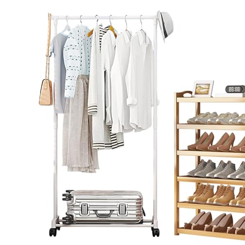 Dressing rigide avec double tringle de suspension en métal robuste pour placard - 8