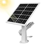 Charge Efficace : Profitez d'une recharge optimale grâce à ce panneau solaire conçu pour offrir une solution énergétique fiable en extérieur et assurer une alimentation ininterrompue pour les caméras de sécurité tout en maintenant des performances constantes dans divers environnements tout au long de l'année