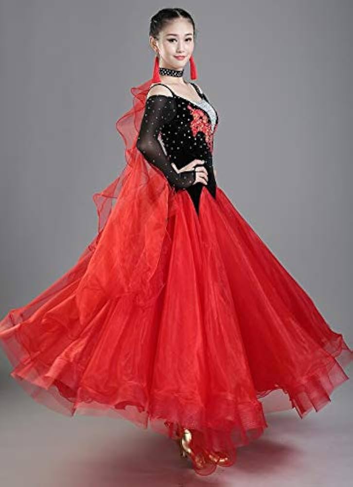 Amazon.co.jp: モダンドレス 社交ダンス スタンダード ワルツ