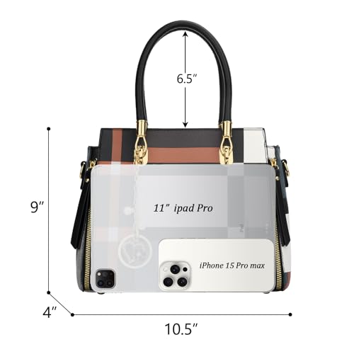 Image of KKXIU Women Satchel Purses and Handbags Handle Shoulder Bag | Stylish Womens Satchel Handbags Purse Crossbody Purses for Women