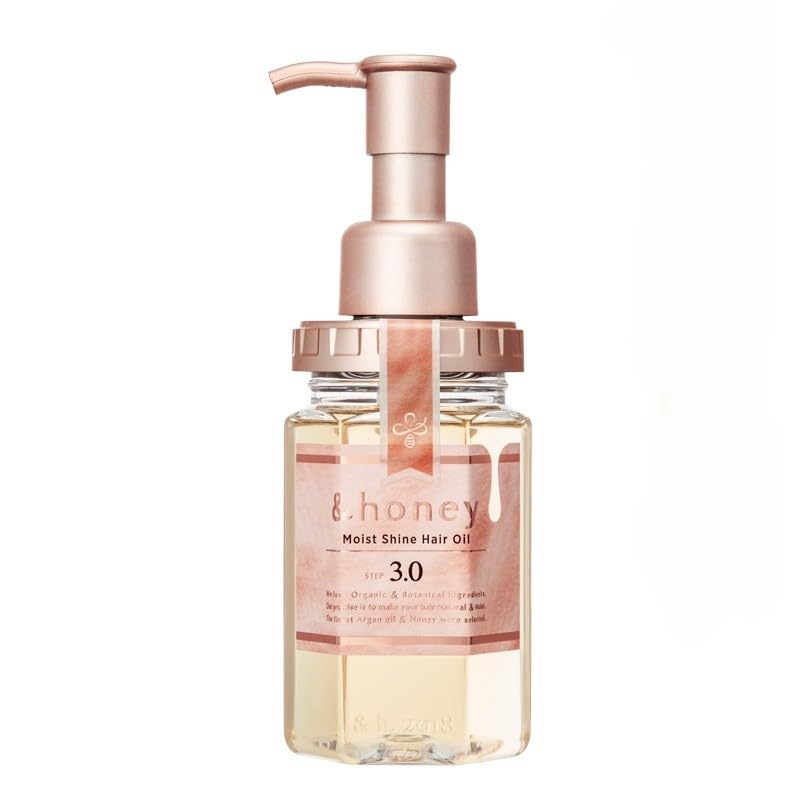 &Honey Moist Shine Hair Oil 3.0 – Honey-Infused Anti-Frizz Hair Oil to Boost Shine, Repair Damage, and Nourish Dry, Dull Hair