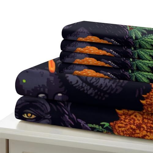 Housse de couette gorille fermeture éclair parure de lit microfibre sans repassage - 7