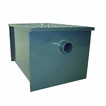 John Boos GT-100 Carbon Steel Grease Interceptor, 30.5" Long x 21.5" Tall x 22.25" Wide, 100 lbs Capacity