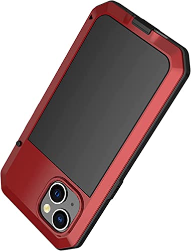 Funda para iPhone 14 robusta color rojo con blindaje estructural GUMMMY 2