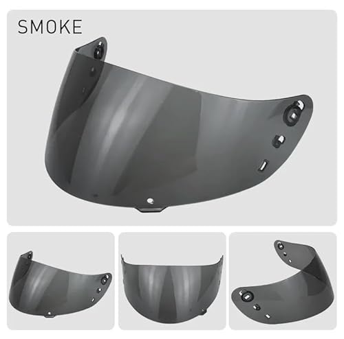 ICON Airflite IC-04用フルフェイスバイクヘルメットバイザーレンズ バイクアクセサリー(Smoke)