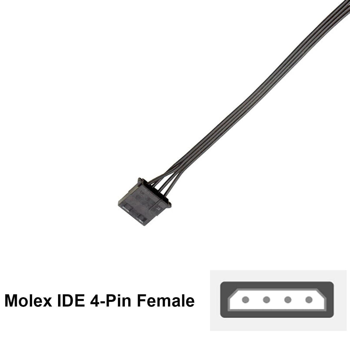 Cable de alimentación Molex SATA a IDE, 15 pines SATA macho a 4 pines Molex IDE LP4 hembra Cable de alimentación para unidad de disco duro de computadora, disco duro HHD SSD DVD RW, unidad 5