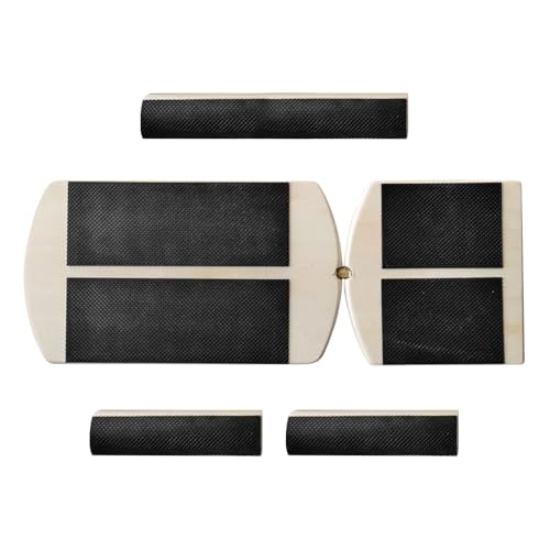 Tablero de estabilidad tobillo | Corrector de estabilidad de piernas,Tablero de equilibrio de tobillo de madera antideslizante para entrenamiento entrenamiento Fitness Yoga Pilates Adultos Gimnasio
