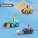 Lotvic 3 Stück Sandspielzeug Bagger Sandkasten, Bagger Spielzeug, Baufahrzeuge Spielzeugs mit Trägheit, Mini Traktor Bulldozer Diecast Vehicle,Sandkasten Spielzeugs Geschenk für Kinder ab 3 4 5 6 Jahr