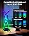Daymeet LED Bedside Table lamp, Modern Bedside Light Desk Nightstand Lamp RGBIC Color Changing Dimmable with Remote Music Sync Bluetooth APP Control Night Light for Home Living Bedroom Office Decor