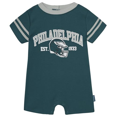 Gerber Baby NFL Team Short Sleeve Romper, Eagles, 24 Months