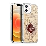 Head Case Designs Officially Licensed Harry Potter The Marauder's Map Prisoner of Azkaban II Gel Case [Military Grade] Compatible with Apple iPhone 12 / iPhone 12 Pro and Compatible with MagSafe