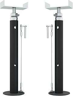 Slide Out Adjustable Supports Stabilizer Jacks from 19.7in-46.7in Travel Trailer Stabilizer Jacks Camper Jack Stands 5th Wheel 5000lbs Capacity,Supports Up to 5,000 lbs.2 Pcs