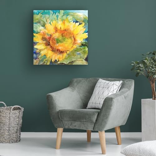 Wrapped Canvas Wall Art - Annelein Beukenkamp 'Sun Shower' Wall Art for Living Room, Bedroom, or Office Décor - 18x18 by Trademark Fine Art - Used condition - Image 4