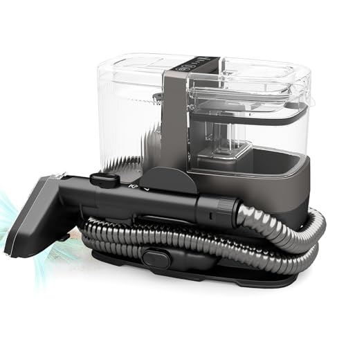 COSTWAY Lavatappeti Aspirapolvere Tessuti, 1800W Pulitore Portatile con Vapore, Sterilizzazione, Aspirazione Potente da 17 kPa, Macchina per Pulizia con Accessori