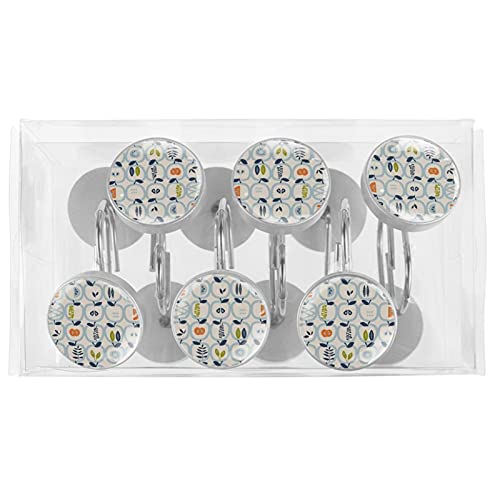 Crochets pour rideau de douche en acier inoxydable durable citrouille - 6
