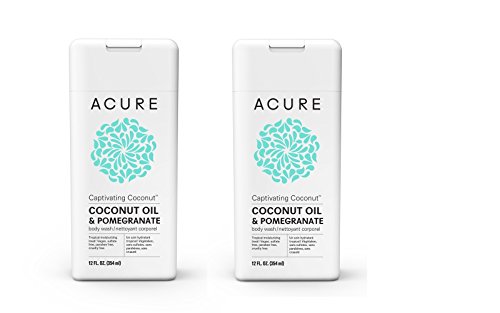 Acure Ultra-Hydrating Body Wash with Rosehips, Chamomile and Coconut Oil, 8 fl. oz. (Pack of 2)
