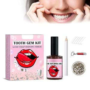 Tianbi Tand Edelsteen Set, DIY Tand Sieraden Set Met Lijm, Tand Gem Kit, 20 Stuks Kristal Sieraden Starter Kit voor Reflecterende Tand Decoratie