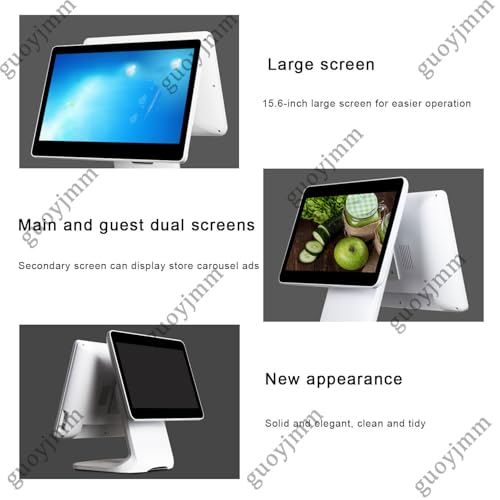Image of Dual-Screen Smart Cash Register, 15.6 Inch Touch Screen, 13.3 Inch Consumer Screen, Adjustable Screen Angle,N2930, 4GB RAM, 64GB SSD, for Retail, Catering, Hospitality