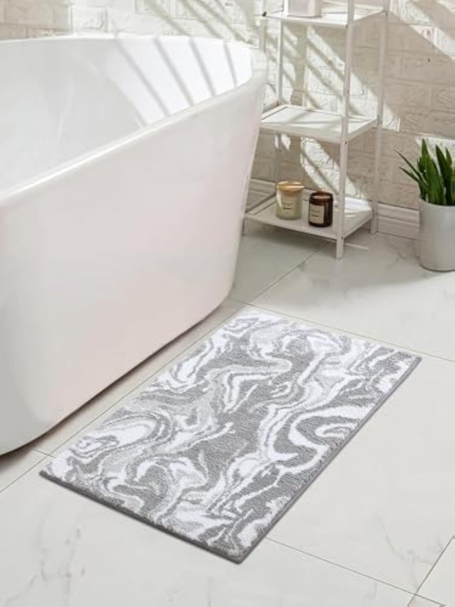 100% Polyester Heavy Weight Bath Mat, Ultra Soft and Plush