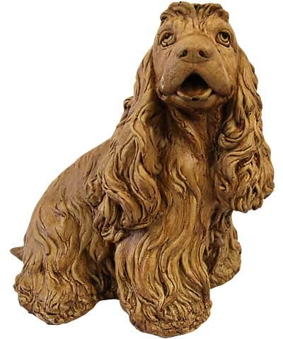Athens Lizzie Cocker Spaniel Statue, Autumn Wheat