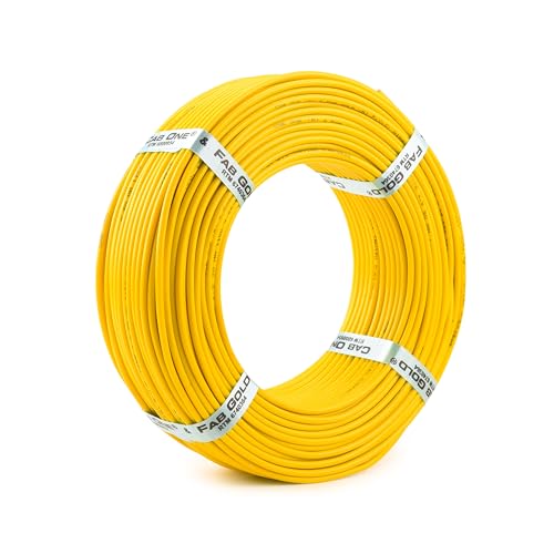 Image of CabONE Pack of 3 Electrical Wire 1.0mm | 90 Meter Single Core CCA Copper Cable | Heat Resistant No-Drip PVC Insulation | High Current Carrying Capacity House Wire