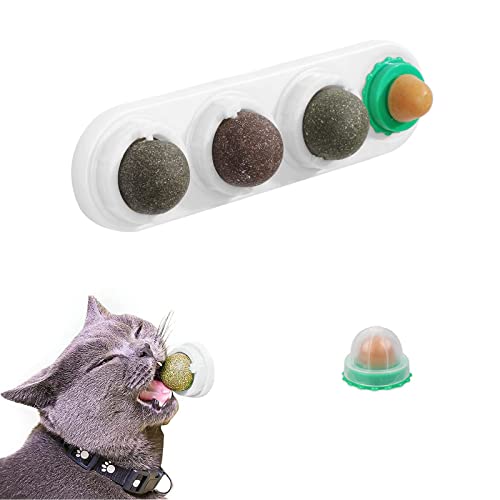 SUpoetry Chat Boule Menthe, Jouets à l'herbe à Chat, Jouet Boule d'herbe à Chat, Base de Jouet de Balle d'herbe à Chat, Bonbons Chat/Boules à la Menthe Cover