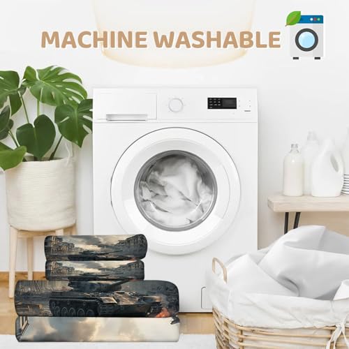 Housse de couette militaire avec fermeture éclair pour lit double sans glisse - 8