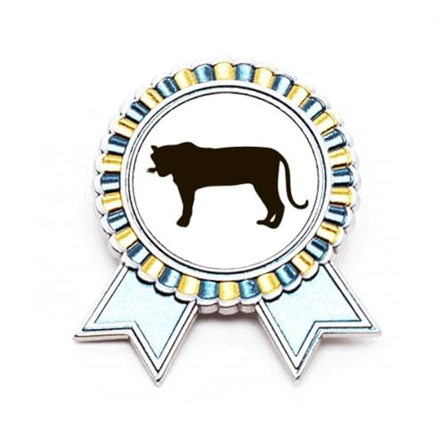 Broche tigre noir Winner Award M, le cadeau idéal en métal pour célébrer