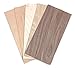 Produktbild wodewa Holz Furnier Set 4mm Starkfurnier 5 Holzarten 30x14cm 5er Set Sägefurnier Bastelholz Platten Echtholz Holzfurnier zum Basteln Holzplatte Bastelset Modellbau DIY