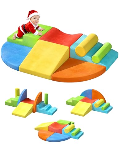 Twinkoo Extra Large 8-Piece Soft Climbing Toys for Toddlers, Foam