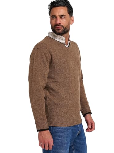 of England Ashcombe 100% Lambswool Long Sleeve V-Neck Jumper Pullover4