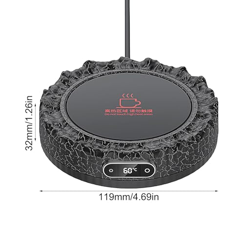 Chauffe-tasse électrique 60W en forme de volcan pour bureau - 5