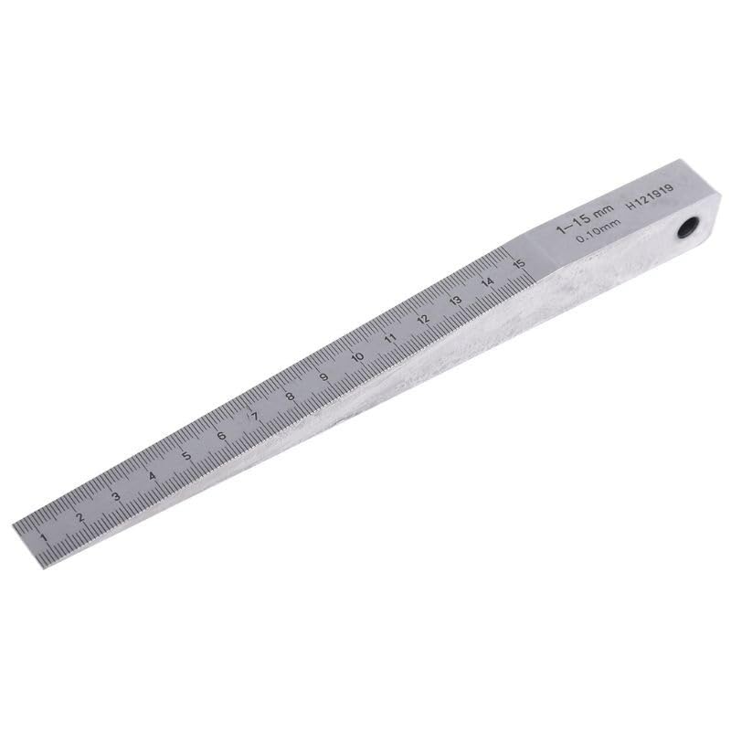 Wedge Feeler Gauge Crack Flatness Layout Insert Welding Taper Measure Tool Caliper 1-15mm 0.5-10mm .4-6mm (1-15mm)