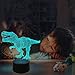 FULLOSUN Dinosaur Gifts: T-rex 3D Night Light for Kids - 4 Patterns with Remote Control, 16 Color Changing & Dimmable Function - Xmas & Birthday Gift