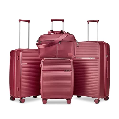 Joyway Juego De Maletas Maleta De Viaje Rígida 4 Piezas Con Tsa Juego De Maletas Expandible Contiene 1 Bolsa De Viaje Rojo Joyway Juego De Maletas Maleta De Viaje Rígida 4 Piezas Con Tsa Juego De Maletas Expandible Contiene 1 Bolsa De Viaje Rojo