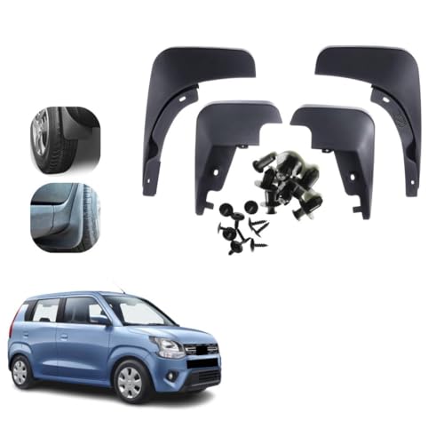 Image of KYLO MUD Flap | All-Terrain Mud Flap Set -Splash Guards for Cars and Trucks, Offering Maximum Protection from Mud, Gravel, and Water for Cleaner and Safer Rides for Wagon-R 3RD GEN (2019 Onwards)