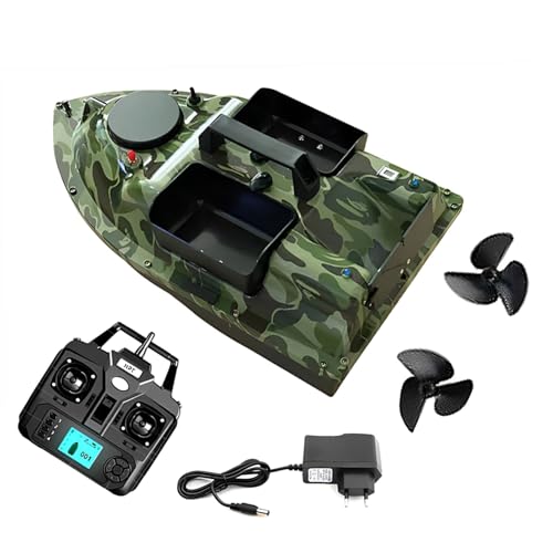 Bateau amorceur sans fil GPS avec batterie 12000 mAh et 3 viviers