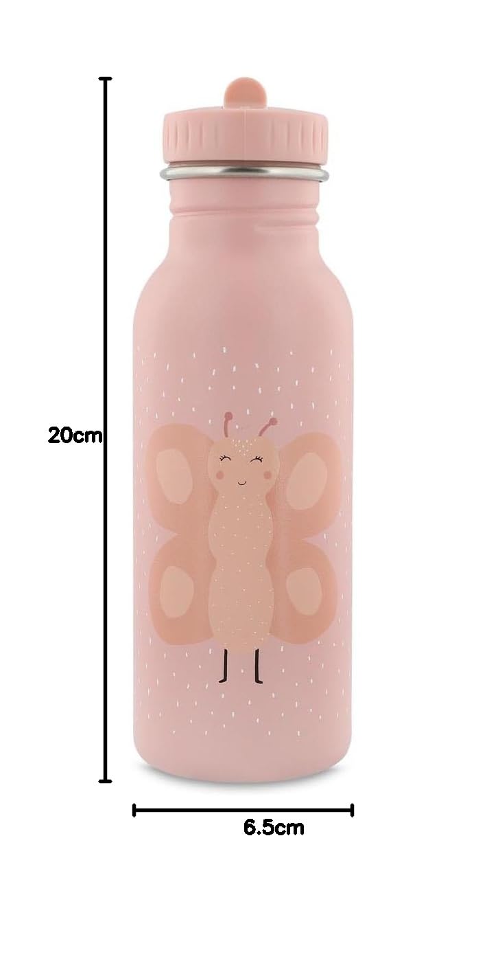 Trixie - Gourde pour Enfants en Acier Inoxydable 500ml - Mrs. Butterfly (Papillon)