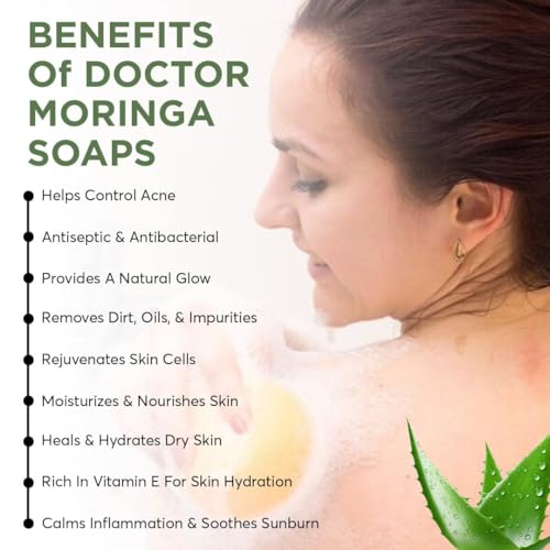 Image of Handmade Bathing Soap- 100gm | Herbal Soap for Removing Dirt & Impurities no mineral oils added Suitable for All Skin Types (Aloe Vera Soap, 100g (Pack of 5))