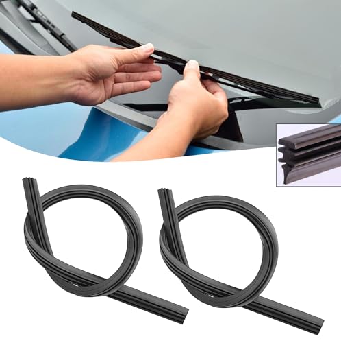 Modifycar - Juego de 2 Gomas Limpiaparabrisas Universal Coche | Largo 700mm | 2 unidades | Fabricada en Caucho Natural Recubierto de Grafito | Recortable | Fácil Instalación
