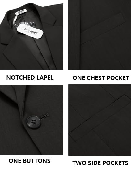 Image of COOFANDY Mens Casual Blazer Slim Fit Suit Jacket One Button Sport Coats | Lightweight Blazer,Real Welt Pocket,Business Casual Wear,Wedding,Prom,Date,Party