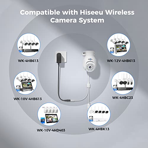 Hiseeu Security Camera Wireless Outdoor, 5MP Color Night Vision WiFi Surveillance Camera Pan/Tilt with Motion Detection/Siren/Light Alarm by Hiseeu - Image 7