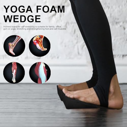 Yoga Foam Wedge - Slant Board For Yoga EVA Foam Wedge Calf Stretch Board Calf Stretcher Slant Blocks Squat Wedge For Workout, Exercise, Knee Pad, Back Support, Footrest Cushion - Image 3