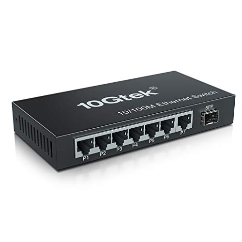 Image of 8-Port Fast Ethernet Switch, 1 Port SFP (without Transceiver), 7 Port RJ45 (10 /100Base-Tx)