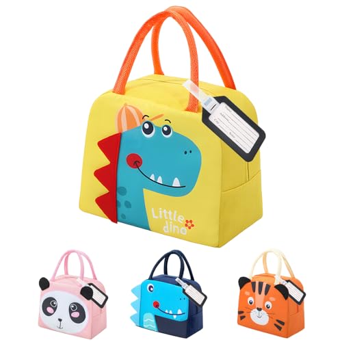 XIMEY Nevera Infantil 5L, Bolsa Térmica Porta Alimentos, Lonchera para Niños, Almuerzo y Comida Bebé (Dinosaurio 3D)
